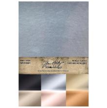 Tim Holtz Idea-Ology Kraft Metallic Paper Pad 6X9 - Metallic Classics