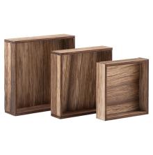 Tim Holtz Idea-Ology Wooden Vignette Boxes 3/Pkg - Squares
