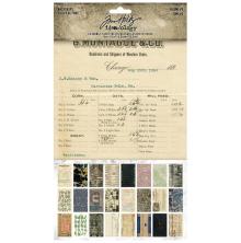 Tim Holtz Idea-Ology Backdrops Double-Sided Cardstock 6X10 - Volume #3
