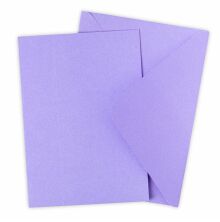 Sizzix Surfacez Card &amp; Envelope Pack A6 10/Pkg - Lavender Dust