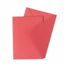 Sizzix Surfacez Card &amp; Envelope Pack A6 10/Pkg - Holly Berry