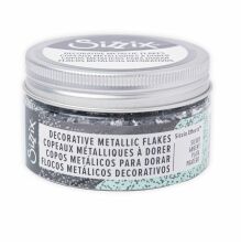 Sizzix Effectz Decorative Metallic Flakes 100ml - Silver