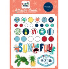 Carta Bella Adhesive Decorative Brads - Beach Party