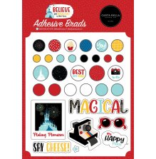 Carta Bella Adhesive Decorative Brads - Believe In Magic