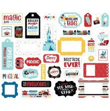Carta Bella Cardstock Die-Cuts Frames &amp; Tags 33/Pkg - Believe In Magic   UTGEND