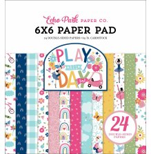 Echo Park Double-Sided Paper Pad 6X6 - Play All Day Girl
