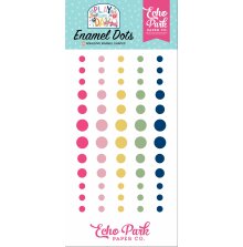 Echo Park Adhesive Enamel Dots 60/Pkg - Play All Day Girl