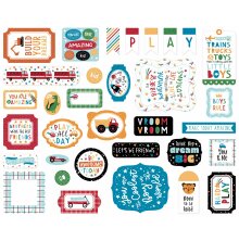 Echo Park Cardstock Die-Cuts Ephemera 33/Pkg - Play All Day Boy