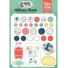 Echo Park Adhesive Decorative Brads -  Away We Go