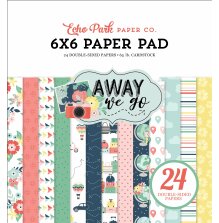 Echo Park Double-Sided Paper Pad 6X6 - Away We Go
