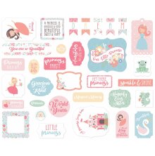 Echo Park Cardstock Die-Cuts Ephemera 33/Pkg - Our Little Princess