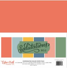 Echo Park Solid Cardstock Kit 12X12 - Salutations No. 2