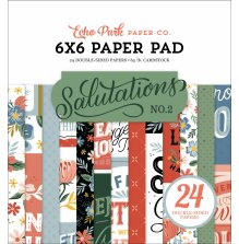 Echo Park Double-Sided Paper Pad 6X6 - Salutations No. 2