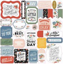 Echo Park Cardstock Die-Cuts Ephemera 33/Pkg - Salutations No. 2