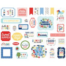 Echo Park Cardstock Die-Cuts Ephemera 33/Pkg - My Favorite Summer