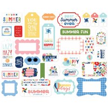Echo Park Cardstock Die-Cuts Frames &amp; Tags 33/Pkg - My Favorite Summer UTGENDE