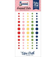 Echo Park Adhesive Enamel Dots 60/Pkg - My Favorite Summer