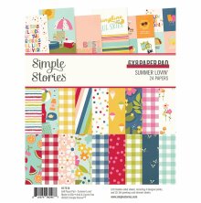 Simple Stories Double-Sided Paper Pad 6X8 - Summer Lovin