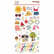 Simple Stories Chipboard Stickers 6X12 - Summer Lovin