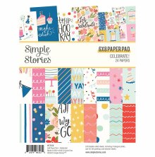 Simple Stories Double-Sided Paper Pad 6X8 - Celebrate!