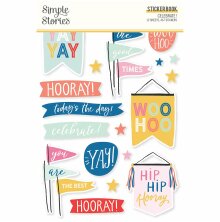 Simple Stories Sticker Book 4X6 12/Pkg - Celebrate!