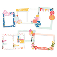 Simple Stories Layered Frames 6/Pkg - Celebrate!