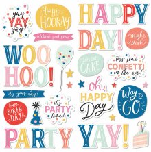 Simple Stories Foam Stickers 25/Pkg - Celebrate!