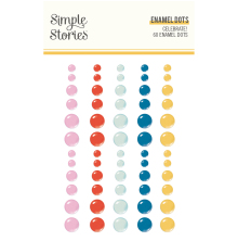 Simple Stories Enamel Dots 60/Pkg - Celebrate!