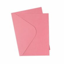 Sizzix Surfacez Card & Envelope Pack A6 10/Pkg - Rose