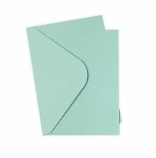 Sizzix Surfacez Card &amp; Envelope Pack A6 10/Pkg - Eucalyptus