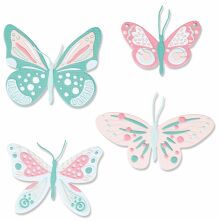 Sizzix Thinlits Die Set - Patterned butterflies