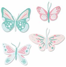 Sizzix Thinlits Die Set - Patterned butterflies 665896