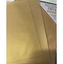 Tonic Studios Craft Perfect A4 Vellum Paper - Pearled Gold 9999E