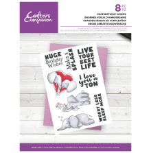 Crafters Companion Clear Acrylic Stamps - Huge Birthday Wishes