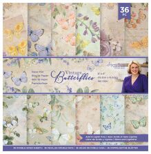 Sara Signature 6X6 Paper Pad - Vintage Butterflies