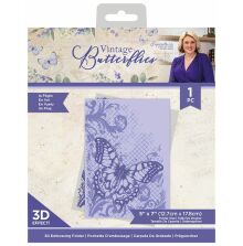 Sara Signature Vintage Butterflies 3D Embossing Folder - In Flight