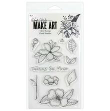 Wendy Vecchi Make Art Clear Stamps - Floral Doodles