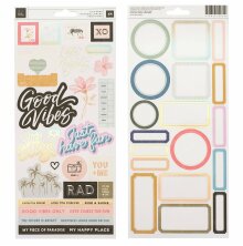 Heidi Swapp Cardstock Stickers 48/Pkg - Old School