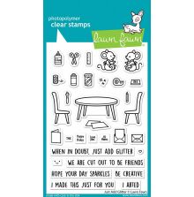Lawn Fawn Clear Stamps 4X6 - Just Add Glitter