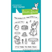 Lawn Fawn Clear Stamps 3X4 - Tea-Rrific Day Add-On LF2858