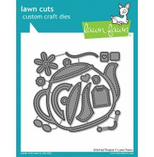 Lawn Fawn Dies - Stitched Teapot LF2877