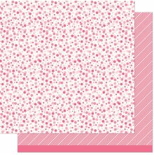 Lawn Fawn All The Dots Paper 12X12 - Strawberry Fizz