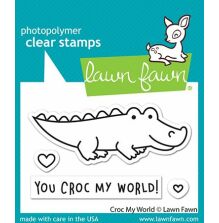 Lawn Fawn Clear Stamps 2X3 - Croc My World LF2724