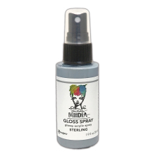 Dina Wakley MEdia Gloss Spray 56ml - Sterling