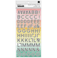 Heidi Swapp Sun Chaser Thickers Stickers 5.5X11 - Alphabet