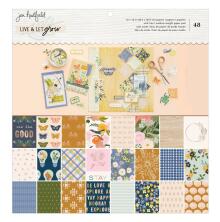 Jen Hadfield Paper Pad 12X12 48/Pkg - Live &amp; Let Grow