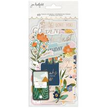 Jen Hadfield Ephemera Cardstock Die-Cuts 40/Pkg - Live &amp; Let Grow Phrases