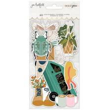 Jen Hadfield Ephemera Cardstock Die-Cuts 40/Pkg - Live &amp; Let Grow Icons