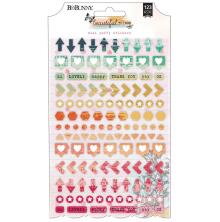 BoBunny Puffy Stickers 123/Pkg - Beautiful Things