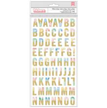 BoBunny Willow & Sage Thickers Stickers 5.5X11 - Alphabet